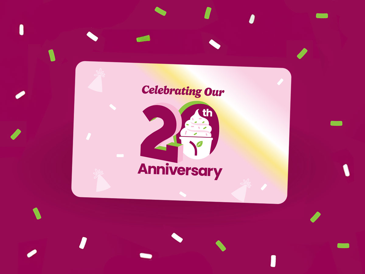 A Yogurtland gift card
