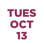 Tuesday, October 13